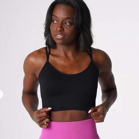 NVGTN Black Flourish Seamless Bra - Picture 4 of 4